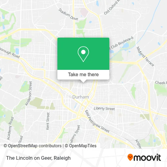 The Lincoln on Geer map