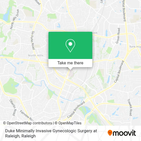 Duke Minimally Invasive Gynecologic Surgery at Raleigh map