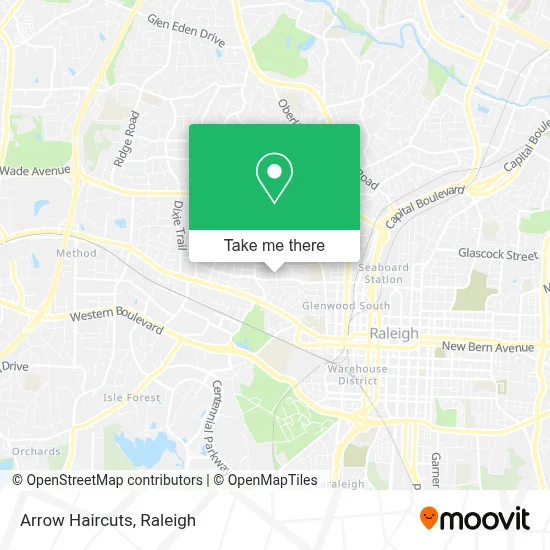 Arrow Haircuts map