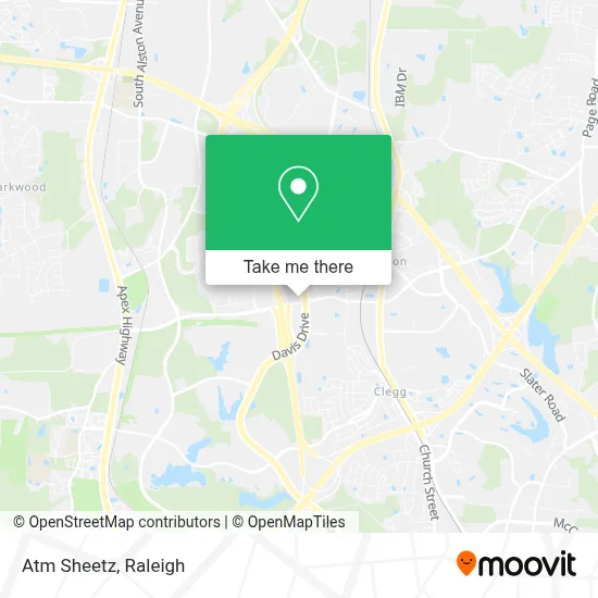 Mapa de Atm Sheetz