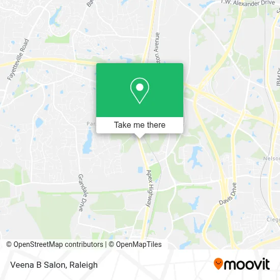 Veena B Salon map