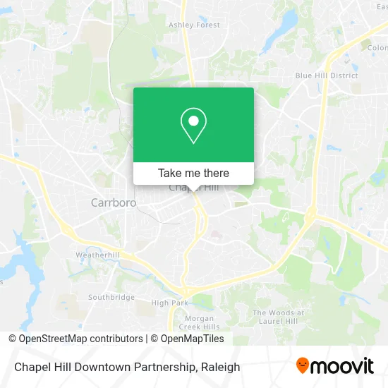 Chapel Hill Downtown Partnership map