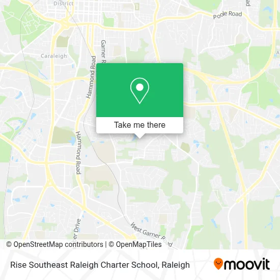 Rise Southeast Raleigh Charter School map