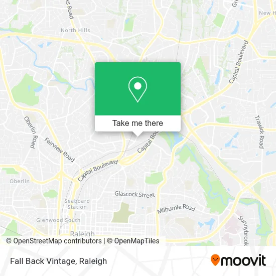 Fall Back Vintage map