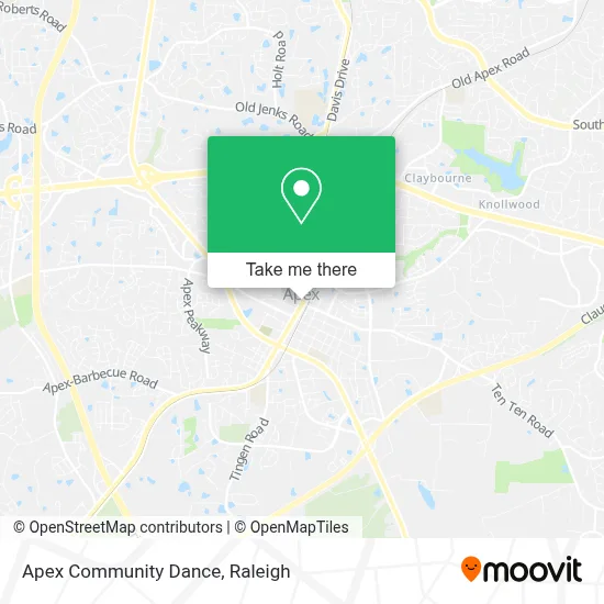 Apex Community Dance map