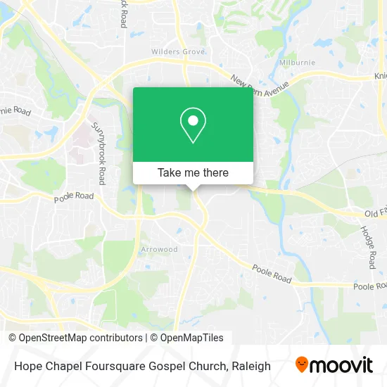 Hope Chapel Foursquare Gospel Church map