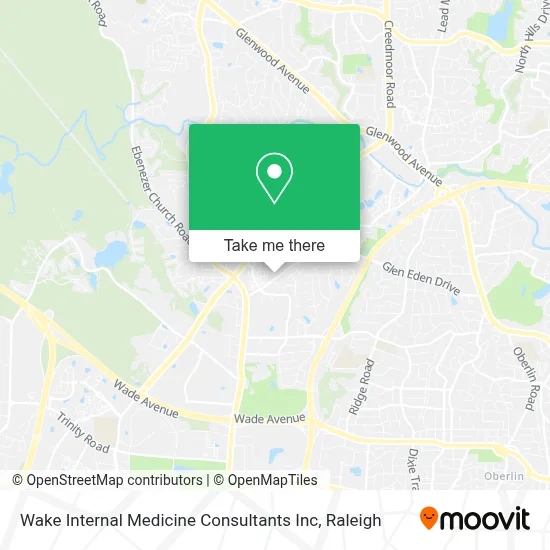 Wake Internal Medicine Consultants Inc map