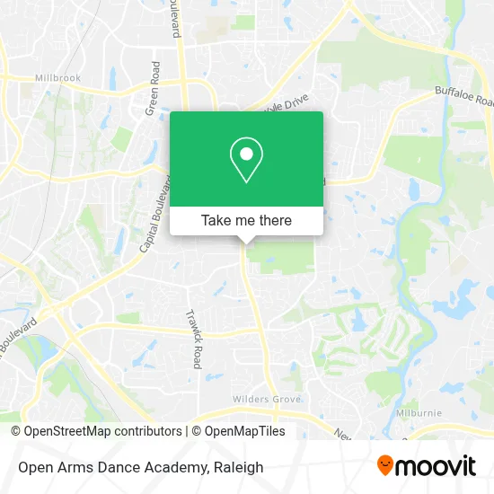 Open Arms Dance Academy map