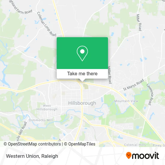 Western Union map