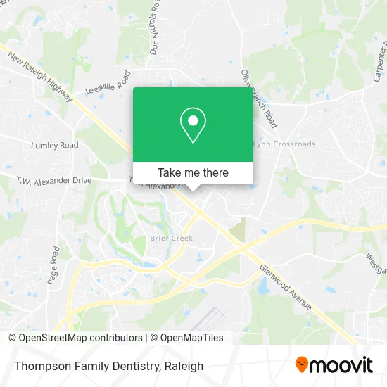 Thompson Family Dentistry map