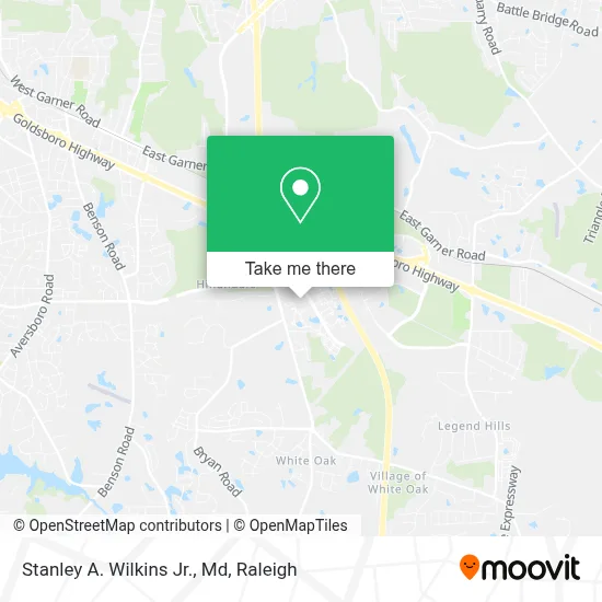Stanley A. Wilkins Jr., Md map