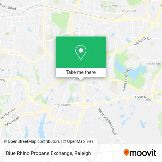Blue Rhino Propane Exchange map