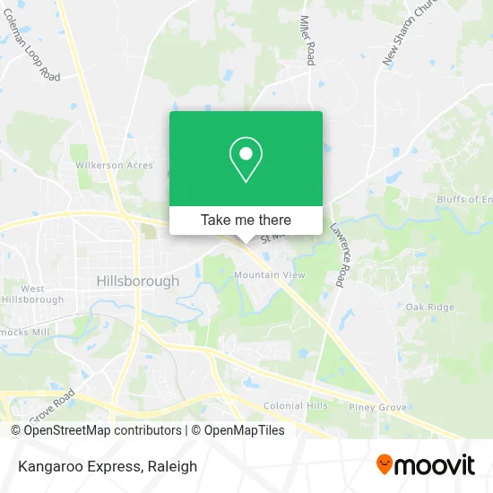 Kangaroo Express map