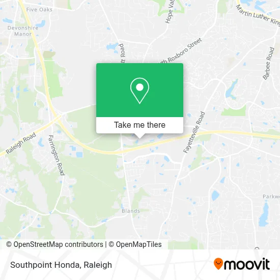 Southpoint Honda map