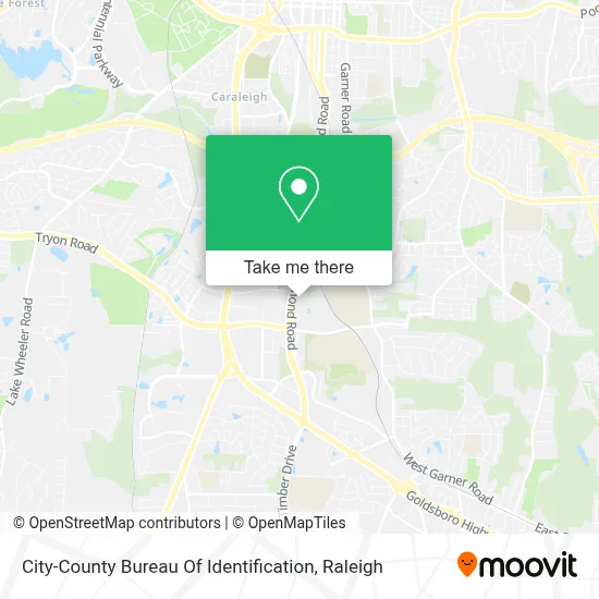 City-County Bureau Of Identification map