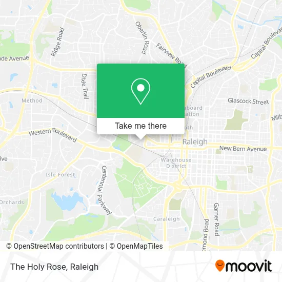 The Holy Rose map