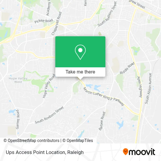 Ups Access Point Location map
