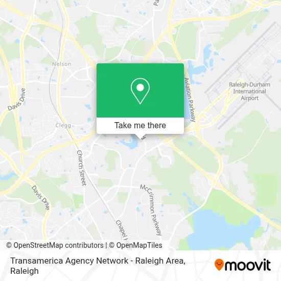 Transamerica Agency Network - Raleigh Area map