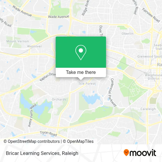Bricar Learning Services map
