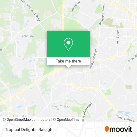 Tropical Delights map
