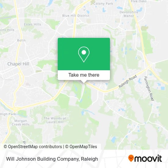 Will Johnson Building Company map