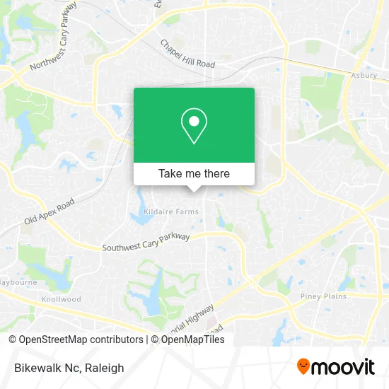 Bikewalk Nc map