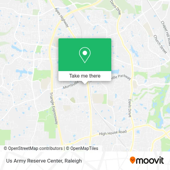 Us Army Reserve Center map