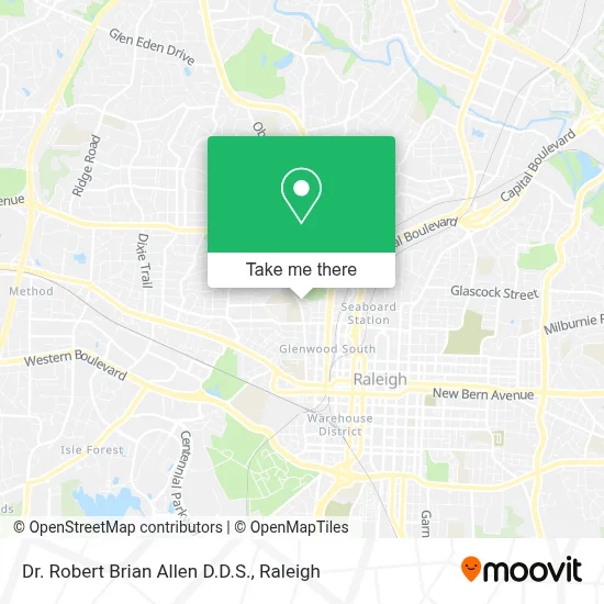 Dr. Robert Brian Allen D.D.S. map