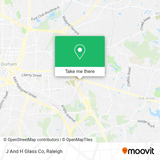 J And H Glass Co map