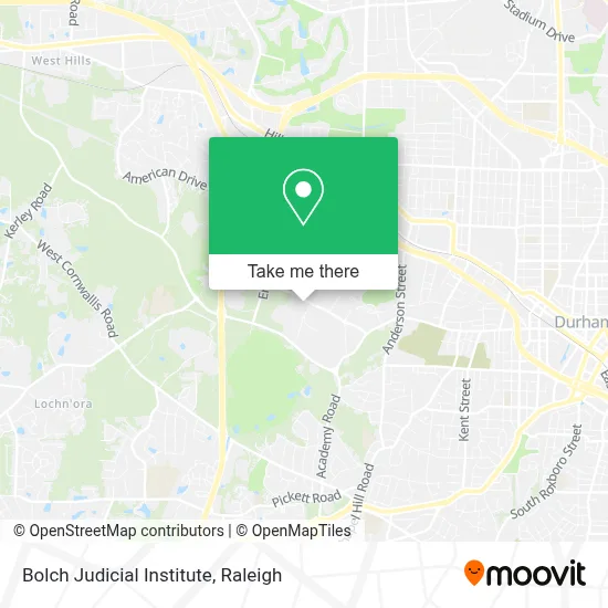 Bolch Judicial Institute map