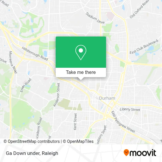 Ga Down under map