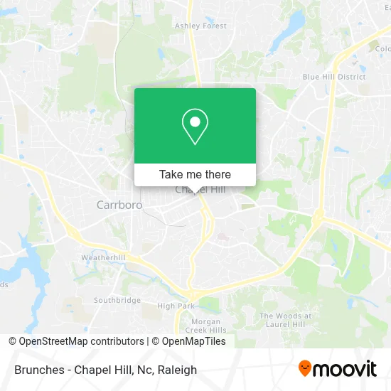 Brunches - Chapel Hill, Nc map
