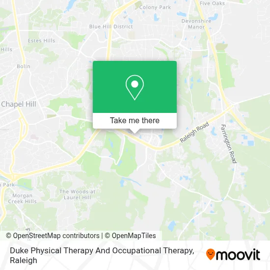 Duke Physical Therapy And Occupational Therapy map