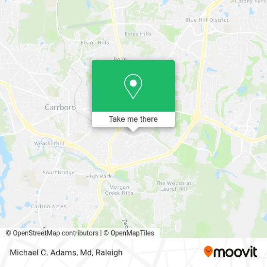 Michael C. Adams, Md map