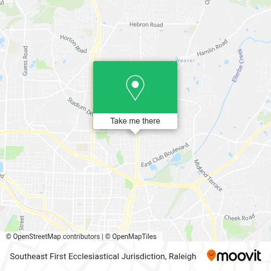 Southeast First Ecclesiastical Jurisdiction map