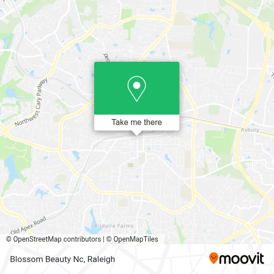 Blossom Beauty Nc map