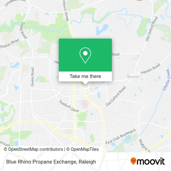 Blue Rhino Propane Exchange map