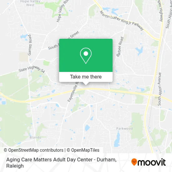 Aging Care Matters Adult Day Center - Durham map