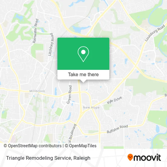 Triangle Remodeling Service map