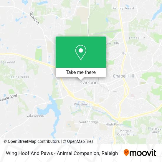 Wing Hoof And Paws - Animal Companion map
