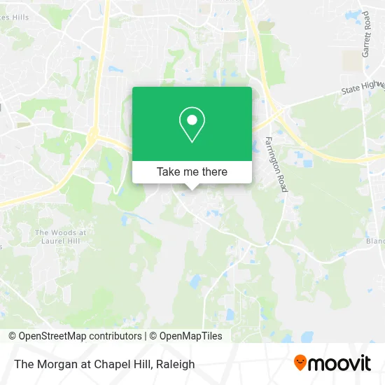 The Morgan at Chapel Hill map