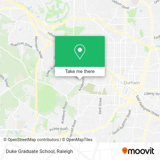 Duke Graduate School map