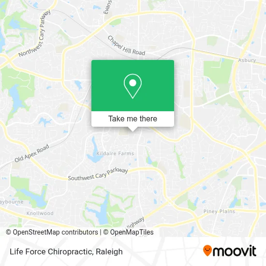 Life Force Chiropractic map
