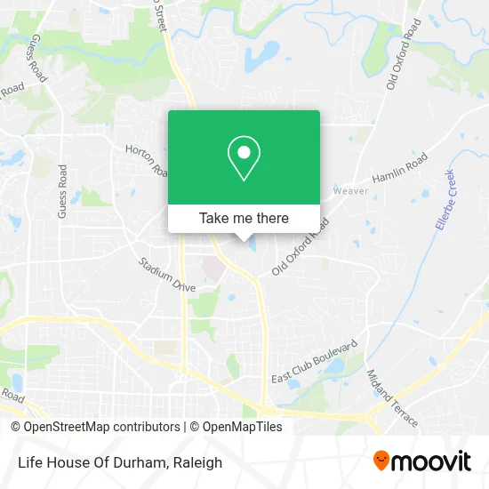 Life House Of Durham map