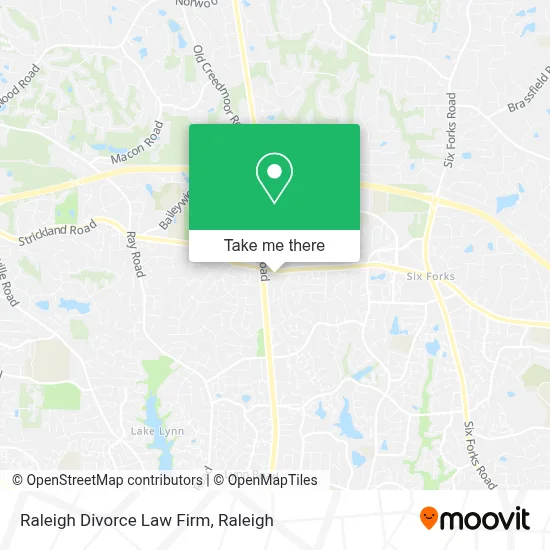 Raleigh Divorce Law Firm map