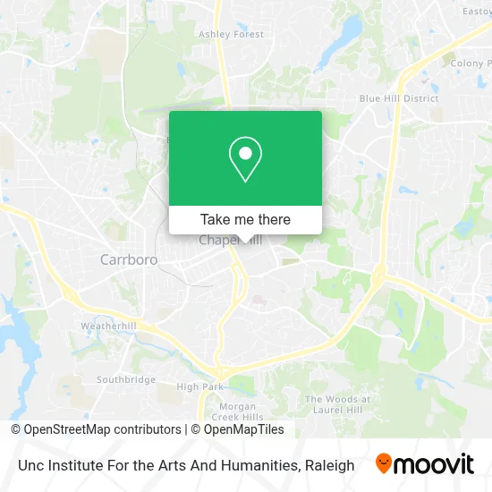 Unc Institute For the Arts And Humanities map