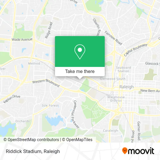 Riddick Stadium map