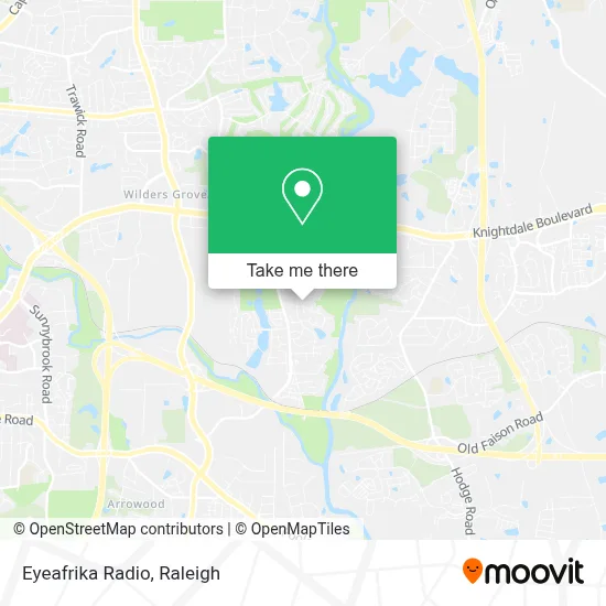 Eyeafrika Radio map