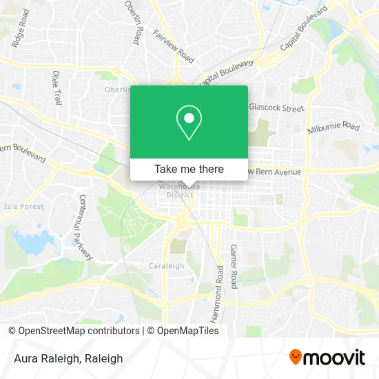 Aura Raleigh map