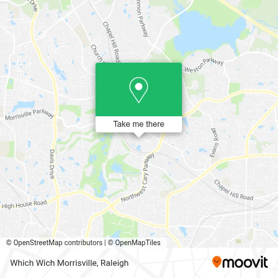 Which Wich Morrisville map